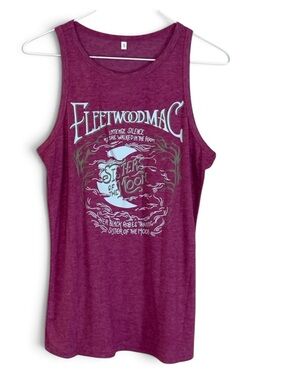 Fleetwood Mac Sisters of the Moon Maroon Graphic Racerback Tank Top